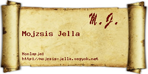 Mojzsis Jella névjegykártya